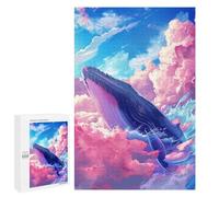 Jigsaw Puzzles for Adults1000 PCS Celestial Whale Adult Puzzles Brain Teaser Game Home Decoration Help The Brain Exercise 1000 PCS