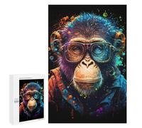 Jigsaw Puzzles for Adults1000 PCS Chic Monkey Fashion Illustration Teenagers Puzzles Relaxing Games For Family Fun Fun Activities at Home 1000 PCS