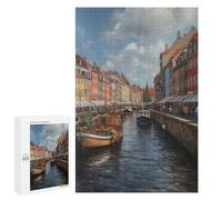 Jigsaw Puzzles for Adults1000 PCS Copenhagen Charm Denmark Adult Jigsaw Puzzle Family Games Difficult Challenge Fun Activities at Home 1000 PCS