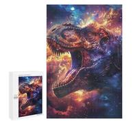 Jigsaw Puzzles for Adults1000 PCS Cosmic Dino Roar Puzzle for Adults DIY Toys Staycation Kill Time Fun at Home Activities, 1000 PCS