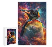 Jigsaw Puzzles for Adults1000 PCS Cosmic Penguin Magic Puzzle for Adults DIY Toys Staycation Kill Time Fun at Home Activities, 1000 PCS