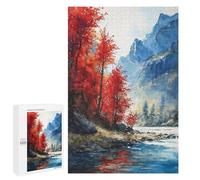 Jigsaw Puzzles for Adults1000 PCS Crimson Cliffs Serenity Adult Jigsaw Puzzle Family Games Difficult Challenge Fun Activities at Home 1000 PCS
