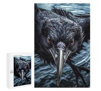 Jigsaw Puzzles for Adults1000 PCS Curious Raven Flying Adult Jigsaw Puzzle Family Games Difficult Challenge Fun Activities at Home 1000 PCS