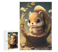 Jigsaw Puzzles for Adults1000 PCS Cute Woodland Squirrel Jigsaw for Adults Brain Teaser Game Pattern Assembly Unique Birthday And Gifts 1000 PCS