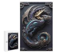 Jigsaw Puzzles for Adults1000 PCS Dragon Wings Art Deco Jigsaw for Adults Brain Teaser Game Pattern Assembly Unique Birthday And Gifts 1000 PCS