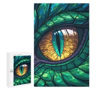Jigsaw Puzzles for Adults1000 PCS Dragons Gaze Stained Glass Puzzle for Adults DIY Toys Staycation Kill Time Fun at Home Activities, 1000 PCS