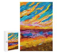 Jigsaw Puzzles for Adults1000 PCS Dramatic Sunset Jigsaw for Adults Brain Teaser Game Pattern Assembly Unique Birthday And Gifts 1000 PCS