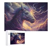 Jigsaw Puzzles for Adults1000 PCS Electric Unicorn Sky -1 Jigsaws for Adults DIY Toys Wall Art Unique Birthday And Xmas Gifts 1000 PCS