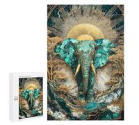 Jigsaw Puzzles for Adults1000 PCS Emerald Dawn Majesty Kintsugi Art Adult Jigsaw Puzzle Hands-on Game But Fun And Humorous Stress Reduction Gifts 1000 PCS