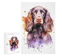 Jigsaw Puzzles for Adults1000 PCS English Springer Spaniel Adult Jigsaw Puzzle Family Games Difficult Challenge Fun Activities at Home 1000 PCS
