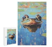 Jigsaw Puzzles for Adults1000 PCS Frog Pond Reflection Painting Jigsaws for Adults Puzzle Family Activities Fun Activities at Home Gifts for Friends And Family 1000 PCS