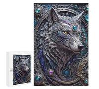 Jigsaw Puzzles for Adults1000 PCS Futuristic Steampunk Wolf Adult Jigsaw Puzzle Family Games Difficult Challenge Fun Activities at Home 1000 PCS