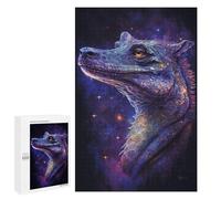 Jigsaw Puzzles for Adults1000 PCS Galactic Crocodile Art Print-8 Teenagers Puzzles Relaxing Games For Family Fun Fun Activities at Home 1000 PCS