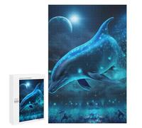 Jigsaw Puzzles for Adults1000 PCS Galactic Dolphin Journey Adult Jigsaw Puzzle Hands-on Game But Fun And Humorous Stress Reduction Gifts 1000 PCS