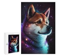 Jigsaw Puzzles for Adults1000 PCS Galactic Husky Portrait Jigsaw for Adults Brain Teaser Game Pattern Assembly Unique Birthday And Gifts 1000 PCS