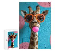 Jigsaw Puzzles for Adults1000 PCS Giraffe Bubblegum Adult Jigsaw Family Game Staycation Kill Time for Birthday, Chrismas 1000 PCS