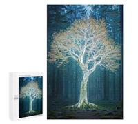 Jigsaw Puzzles for Adults1000 PCS Glowing Tree in Forest Puzzle for Adults DIY Toys Staycation Kill Time Fun at Home Activities, 1000 PCS