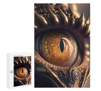 Jigsaw Puzzles for Adults1000 PCS Golden Dragon Eye Artwork Puzzle for Adults Fun Games Wall Decoration Deal As Gifts for The Whole Family 1000 PCS