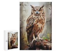 Jigsaw Puzzles for Adults1000 PCS Horned Owl Eagle Owl Adult Jigsaw Puzzle Family Game Presents for Women Challenging Game Gifts 1000 PCS