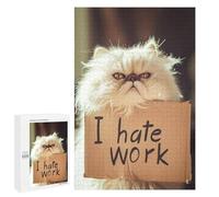 Jigsaw Puzzles for Adults1000 PCS I Hate Work Jigsaws for Adults DIY Toys Wall Art Unique Birthday And Xmas Gifts 1000 PCS