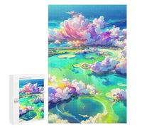 Jigsaw Puzzles for Adults1000 PCS Island Sky Dreamscape Puzzle for Adults Fun Games Wall Decoration Deal As Gifts for The Whole Family 1000 PCS