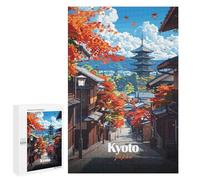 Jigsaw Puzzles for Adults1000 PCS Kyoto Japan Autumn Landscape Adult Puzzles Brain Teaser Game Home Decoration Help The Brain Exercise 1000 PCS