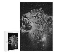 Jigsaw Puzzles for Adults1000 PCS Leopard Black&White Jigsaw for Adults Brain Teaser Game Pattern Assembly Unique Birthday And Gifts 1000 PCS