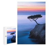 Jigsaw Puzzles for Adults1000 PCS Lone Tree on Cliff Adult Jigsaw Puzzle Family Games Difficult Challenge Fun Activities at Home 1000 PCS