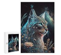 Jigsaw Puzzles for Adults1000 PCS Magical Celestial Lynx Jigsaw for Adults Brain Teaser Game Pattern Assembly Unique Birthday And Gifts 1000 PCS