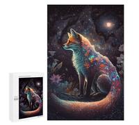 Jigsaw Puzzles for Adults1000 PCS Magical Fox in Starry Night -2 Teenagers Puzzles Relaxing Games For Family Fun Fun Activities at Home 1000 PCS