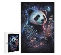 Jigsaw Puzzles for Adults1000 PCS Magical Panda Night Garden Jigsaw for Adults Brain Teaser Game Pattern Assembly Unique Birthday And Gifts 1000 PCS