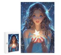 Jigsaw Puzzles for Adults1000 PCS Magical Star Holding Fantasy Artwork Adult Jigsaw Puzzles For Family Fun Fun Activities at Home Challenging Family Fun Game 1000 PCS