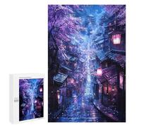 Jigsaw Puzzles for Adults1000 PCS Moonlit Sakura Passage Adult Puzzles Brain Teaser Game Home Decoration Help The Brain Exercise 1000 PCS