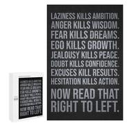 Jigsaw Puzzles for Adults1000 PCS Motivational Words - Success Inspirational Jigsaw for Adults Brain Teaser Game Pattern Assembly Unique Birthday And Gifts 1000 PCS