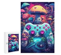 Jigsaw Puzzles for Adults1000 PCS Mushroom Kingdom Controller Puzzle for Adults Fun Games Wall Decoration Deal As Gifts for The Whole Family 1000 PCS