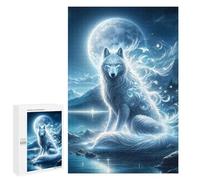 Jigsaw Puzzles for Adults1000 PCS Mystical Wolf Puzzle for Adults DIY Toys Staycation Kill Time Fun at Home Activities, 1000 PCS