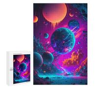 Jigsaw Puzzles for Adults1000 PCS Neon Galaxy Dreamscape Puzzle for Adults Fun Games Wall Decoration Deal As Gifts for The Whole Family 1000 PCS