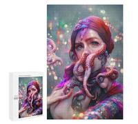 Jigsaw Puzzles for Adults1000 PCS Octopus Tentacle Selfie Fantasy Puzzle for Adults Fun Games Wall Decoration Deal As Gifts for The Whole Family 1000 PCS