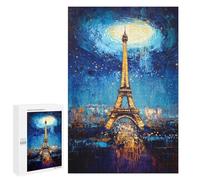 Jigsaw Puzzles for Adults1000 PCS Paris Night Sky Eiffel Tower Jigsaws for Adults Puzzle Family Activities Fun Activities at Home Gifts for Friends And Family 1000 PCS