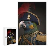 Jigsaw Puzzles for Adults1000 PCS Parrot in Noble Attire Puzzle for Adults Fun Games Wall Decoration Deal As Gifts for The Whole Family 1000 PCS