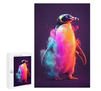 Jigsaw Puzzles for Adults1000 PCS Penguin Neon Adult Jigsaw Puzzle Family Games Difficult Challenge Fun Activities at Home 1000 PCS
