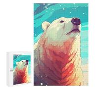 Jigsaw Puzzles for Adults1000 PCS Polar Bear Animals Adult Jigsaw Puzzle Family Games Difficult Challenge Fun Activities at Home 1000 PCS