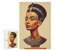 Jigsaw Puzzles for Adults1000 PCS Queen Nefertiti Bust Puzzle for Adults DIY Toys Staycation Kill Time Fun at Home Activities, 1000 PCS