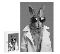 Jigsaw Puzzles for Adults1000 PCS Rabbit Animals Portrait Puzzle for Adults DIY Toys Staycation Kill Time Fun at Home Activities, 1000 PCS