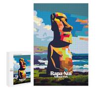 Jigsaw Puzzles for Adults1000 PCS Rapa Nui National Park Chile Art Adult Puzzles Brain Teaser Game Home Decoration Help The Brain Exercise 1000 PCS