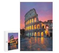 Jigsaw Puzzles for Adults1000 PCS Romantic Colosseum Sunset Jigsaws for Adults Puzzle Family Activities Fun Activities at Home Gifts for Friends And Family 1000 PCS