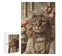 Jigsaw Puzzles for Adults1000 PCS Royal Cat in Elegant Attire Jigsaws for Adults Puzzle Family Activities Fun Activities at Home Gifts for Friends And Family 1000 PCS