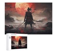 Jigsaw Puzzles for Adults1000 PCS Samurai Sunset Epic Warrior Scene Jigsaws for Adults DIY Toys Wall Art Unique Birthday And Xmas Gifts 1000 PCS