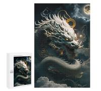 Jigsaw Puzzles for Adults1000 PCS Serene Celestial Dragon Puzzle for Adults Fun Games Wall Decoration Deal As Gifts for The Whole Family 1000 PCS
