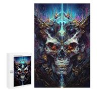 Jigsaw Puzzles for Adults1000 PCS Skull Majesty Digital Artwork Adult Jigsaw Puzzle Hands-on Game But Fun And Humorous Stress Reduction Gifts 1000 PCS